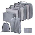 Resväska Organizer - 7 Delar - Packväskor för Resor Grey grå