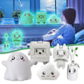 Pikkukuva 1 / 5: Lankybox Glow In The Dark Plysch Foxy Boxy Ghosty Lanky Box Irrotettava Pehmolelu Lapselle Lahja Kääntää D