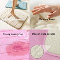 Miniatyrbilde 4 av 5: Baderomsmatte i memory foam, sklisikker, absorberende, supermyk, fløyelsmyk, supervannabsorberende, tykk, rosa Rosa Pink Pink 20 X 32 inches