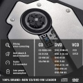 Pikkukuva 5 / 5: USB 3.0/Type-C ohut ulkoinen DVD RW CD-asema Kirjoitin Lukija Musta one size
