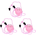 Miniatyrbild 1 av 5: 3 st stickräknare, radräknare, stickmaskräknare, virkmaskmärke, rosa