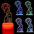 Miniatyrbillede 3 af 5: 3D Harry & Styles Natlys Illusion LED-lampe med fjernbetjening