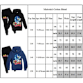 Pikkukuva 3 / 3: Sonic The Hedgehog Barn Pojkar Långärmad Luvtröja + Byxor Träningsoverall navy blue 130cm