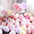 Miniatyrbilde 1 av 5: Valentinsdag Ballonger 50 stk Hjerteballonger 10 tommer Ballonger for Bryllupsdekorasjon Bursdag eller Jubileumsdekorasjon