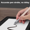 Miniatyrbillede 3 af 5: CQBB 2-delt surfplade 2-i-1 pen med dobbelt hoved - rosenguld. Kapacitiv pen med høj præcision kompatibel med tablets Universal touch