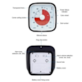 Miniatyrbillede 5 af 9: Påsketilbud! Visuel Timer 60min - Klasseværelse Skole for Børn Sort 150