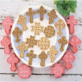 Miniatyrbillede 4 af 5: 8 stk. Cross Cookie-forme i plast, 3D tegnefilm, trykbar kageform, one size