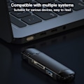 Miniatyrbillede 4 af 5: CDQ 6 i 1 USB 3.0-kortlæser SD TF-kort USB -hukommelse Grå