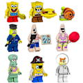 Miniatyrbillede 1 af 4: Svampebob Firkant Byggeklodser Dukke Blæksprutte Br Sendt Stor Stjerne Børn Samlet Minifigur Legetøj S