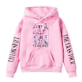 Miniatyrbild 2 av 3: Tjej Taylor Swift Hoodie Streetwear Höstkläder Med Fick Dragsko Casual Långärmad Pullover Grå 160cm