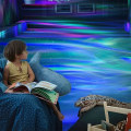 Miniatyrbillede 3 af 5: 2 i 1 Nordlys og Ocean Wave-projektor, fjernbetjening LED-projektionslampe, rumsprojektor egnet til børn, soveværelse Genopladelig model