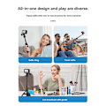 Miniatyrbilde 3 av 5: Hurtigfeste Selfie Stick Sammenleggbart Stativ for GoPro13 Action 5/4/3 Action Kameratilbehør