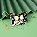 Pikkukuva 1 / 5: Luova anime-kirjanmerkki Mo Dao Zu Shi Stormästare i demonisk odling Wei Wuxian Lan Wangji Metal Hollowing Bookmark 1