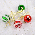 Miniatyrbild 2 av 2: Julgransprydnader för julgran - 30 st splittersäkra julgransdekorationer, 2,36\" hängande bollar i flerfärgade julkulor
