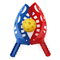 Miniatyrbilde 4 av 4: Scoopball-sett, 2 racketer, 2 baller, ferdighetsspill, inkluderer gjenlukkbar nettpose