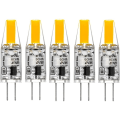 Miniatyrbillede 1 af 5: G4 LED 220V 2W 2700K varm hvid 200LM, silikonepærer erstatter traditionelle 20W halogenpærer, pakke med 5 enheder