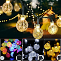 Miniatyrbild 2 av 5: 20 30 50 LED-slingor Utomhus Solar Garden Bröllopsfest F Gul 6.5M30LED