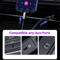 Pikkukuva 3 / 4: Punottu nailon USB C & Lightning - 3,5 mm:n liitäntäkaapeli
