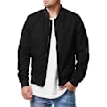 Miniatyrbild 3 av 5: Herr Bomberjacka Långärmad Full Zip Casual Coat Ståkrage Ytterkläder med fickor caramel 4XL zdq