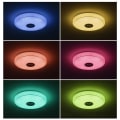 Miniatyrbilde 2 av 5: RGB LED-taklampe, dimbar med fjernkontroll og Bluetooth-app