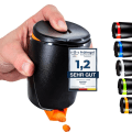 Miniatyrbillede 1 af 5: Snackdispenser // Rengør hænderne, mens du småspiser // Fungerer med jordnødder, NicNacs og mere // Perfekt til spillere, hjemmekontoret, sort rød