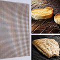 Pikkukuva 5 / 5: 1. 30*40cm tarttumaton h?gtemperaturbest?ndig BBQ-ritil?ta B Musta 30*40cm