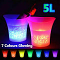 Miniatyrbillede 3 af 5: 5L LED Ishink Bord Ljus Färgskiftande Vin Drycker Kylare