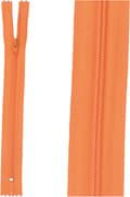Lukket nylonspiral-lynlås 20 cm, robust polyester-lynlås til nederdele, kjoler, bukser og tasker, mandarinorange sytilbehør