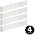 Miniatyrbild 1 av 5: Justerbar lådindelare (set med 4) - Vit - Praktisk organizer i plast - Organizer för kökslådan - för låda i sovrummet CDQ