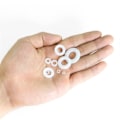 Miniatyrbilde 5 av 5: 600 stk Nylon Flatbrikke Sortiment Sett Plastbrikker