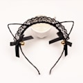 Miniatyrbillede 1 af 5: Søte blonder katteører, Masquerade Cosplay Pandebånd Lady A A