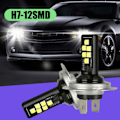 Miniatyrbillede 4 af 5: Bil H7 LED-lys Forlygter Pærer Fjernlys 240W 6000K K