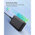 Pikkukuva 2 / 5: USB-laturi, 6 porttia 60 W USB-latausasema