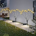 Miniatyrbillede 3 af 5: 1 sæt med 10 hoveder solcelledrevne Firefly-lys, 10 LED udendørs vandtætte solenergi svajende have lamper