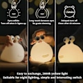 Miniatyrbillede 2 af 5: Original autentisk snegl natlampe, børneværelse blækspruttelampe, silikone natlampe til amning, sød børns sengelampe