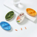 Miniatyrbild 5 av 5: Pillerdoseringsask för medicinpillerburk medicin dosett pillernask grön grön