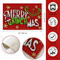 Pikkukuva 3 / 5: God Jul Oavsett bordstabletter Set med 4, Julgransbord bordstabletter Hem Köksinredning,Vinter Snöflinga dekoration 30,48 x 45,72 cm