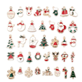 Miniatyrbillede 1 af 5: 72 stk. blandede juleemalje charms DIY armbånds smykker Multicolor 72pcs