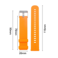 Miniatyrbilde 2 av 4: Klokkerem for Garmin Vivoactive 3 / Vivomove HR svart+hvit