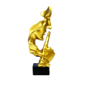 Miniatyrbilde 3 av 5: Stillhet er gull tenker statue, abstrakte ansiktsstatuer