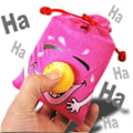 Miniatyrbillede 1 af 2: Rød lattertaske nøglering