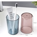 Miniatyrbild 3 av 4: 2 ST, Tandborstmugg i plast, tandborsthållare i plast