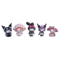 Pikkukuva 4 / 5: 5 söta melodi Kuromi docka leksaksfigurer Sanrio docka dekoration prydnader leksak presenter