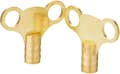 Radiatorkran Nyckel Klocktyp Massiv Mässing - 2-pack-tfrf