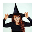 Miniatyrbild 5 av 5: 10-pack Häxhattar Halloween Svart Häxa Hängande Hatt Svart Hatt Häxhatt Halloween Julparty (YSJ)