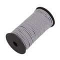 Miniatyrbilde 1 av 4: 4 mm elastisk bånd, rund elastisk snor Grå 10m