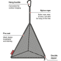 Miniatyrbilde 3 av 5: Foldbar campingnett, triangulær hengende kurv for tørr oppbevaring, design med dobbel glidelås, medium (40*43,5 cm) zdq