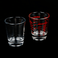 Pikkukuva 3 / 5: 1 kpl 30 ml lasimittakuppi asteikolla Shot-lasi nestelasista musta 30 ml