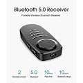 Miniatyrbild 2 av 5: Aux Bluetooth 5.0-mottagare, mini 3,5 mm trådlös bil Bluetooth -ljudadapter Inbyggd mikrofon