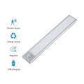 Pikkukuva 2 / 5: LED-ihmiskehon induktio Kaapin valo USB ladattava yövalo vaatekaappiin 40 cm